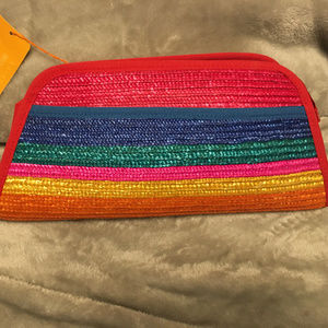 New~ LIZ Claiborne Straw Clutch